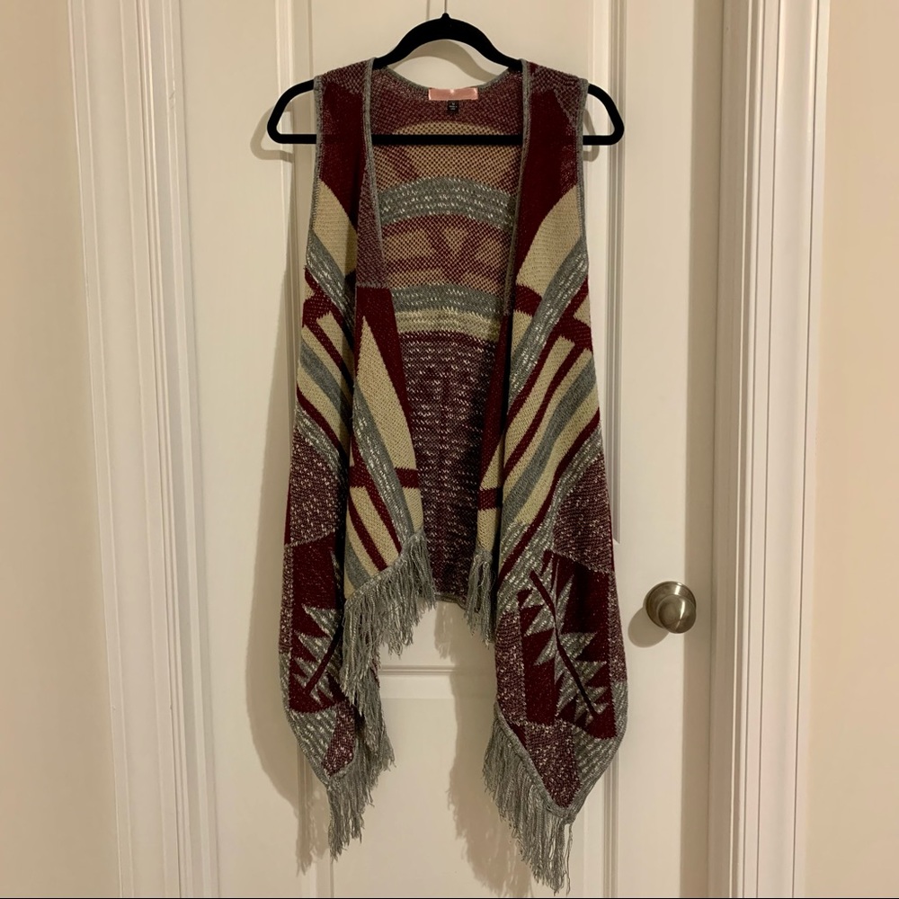 Closet Space Sleeveless Open Front Cardigan Vest